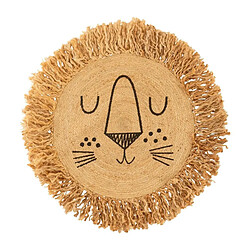 Atmosphera Tapis Enfant Déco en Jute Lion 90cm Marron
