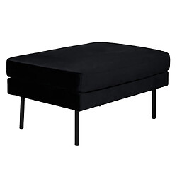 Paris prix Pouf design velours - Noir