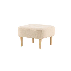Avis Paris prix Pouf déco tissu Salina - Naturel