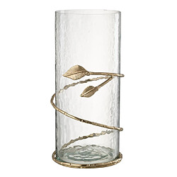 Paris Prix Vase en Verre Feuille Ofelia 40cm Transparent
