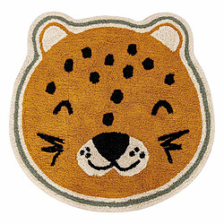 Atmosphera Tapis Déco Enfant Léopard 90cm Ocre