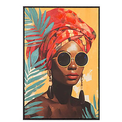 Alexandra House Living Cadre représentant une femme peinte à la main (30 %), 83 x 4 x 123 cm