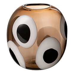 Paris Prix Vase Design en Verre Izzy 21cm Marron