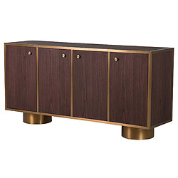 Alexandra House Living Buffet en MDF, acier et acier inoxydable. Noblesse 180 x 50 x 90 cm