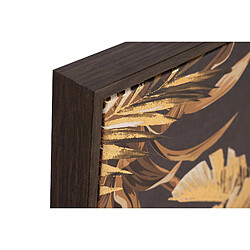 Alexandra House Living Ensemble de 2 tableaux en relief avec cadre marron 63 x 4 x 83 cm