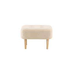 Paris prix Pouf déco tissu Salina - Naturel pas cher