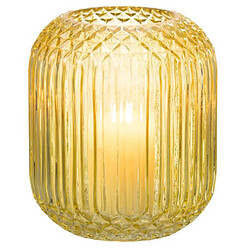 Paris Prix Vase Design en Verre Droit 17cm Jaune