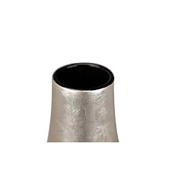 Alexandra House Living Vase en céramique. Laqué argent brun 19,5 x 19,5 x 59 cm