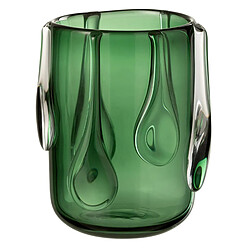 Paris Prix Vase Design en Verre Drippy 22cm Vert