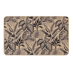 Paris Prix Tapis Déco Imprimé Stylis 45x75cm Naturel & Noir
