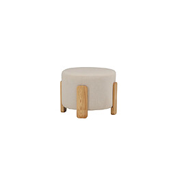 Avis Paris prix Pouf design en tissu - Naturel