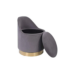 Avis Paris Prix Tabouret Pivotant en Velours Viktor 68cm Gris