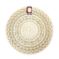 Avis The Home Deco Factory Décoration Murale Ethnique 60cm Blanc & Or