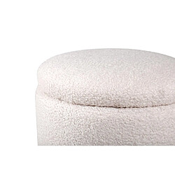 Acheter Paris prix Pouf coffre rond - Blanc