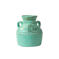 Alexandra House Living Amphore en terre cuite verte 35 x 35 x 37 cm