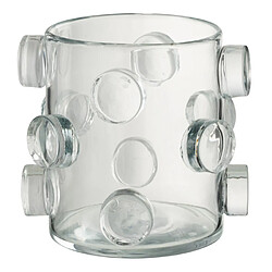 Paris Prix Vase Design en Verre Pebbles 20cm Transparent