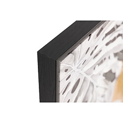 Alexandra House Living Ensemble de 2 tableaux de fleurs avec cadre noir 60 x 4 x 80 cm