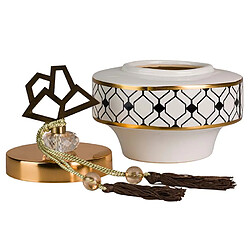 Alexandra House Living Céramique géométrique Tibor 18 x 18 x 22 cm