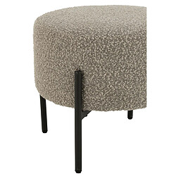 Acheter Paris Prix Tabouret en Tissu Bouclé Aldo 44cm Gris