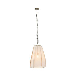 Mes Supension 1 lampe 49x42x173 cm en lin écru et métal
