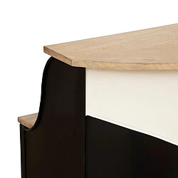 Atmosphera Meuble de Bar Van Gaston 152cm Noir & Blanc