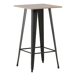 Paris Prix Table de Bar Tempe 105cm Noyer