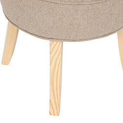 Avis Atmosphera Tabouret d'Appoint en Tissu Firmin 58cm Beige