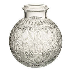 Paris Prix Vase Design en Verre Diamant 18cm Transparent