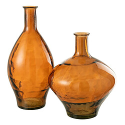 Paris Prix Vase Design en Verre Cherry 60cm Marron