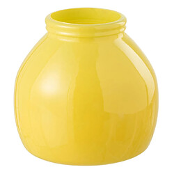 Paris Prix Vase Déco en Verre Cocoon 20cm Jaune