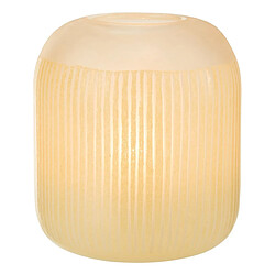 Paris Prix Vase Design en Verre Lignes Carla 24cm Jaune Clair