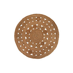 Alexandra House Living Tapis en jute marron 220 x 220 cm