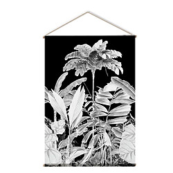 Paris Prix Toile Murale à Suspendre Végétal 90x130cm Noir & Blanc