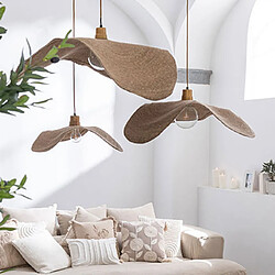 Mes Suspension 1 lampe 94x84x8 cm en jonc de mer naturel