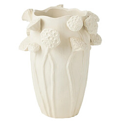 Paris Prix Vase Déco Lotus en Argile Botanica 35cm Beige