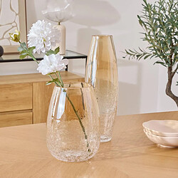 Acheter Atmosphera Vase en Verre Craquelé Alexis 40cm Transparent