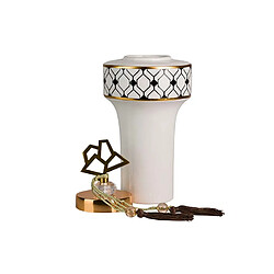 Alexandra House Living Céramique géométrique Tibor 16 x 16 x 37 cm