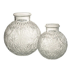 Paris Prix Vase Design en Verre Diamant 18cm Transparent