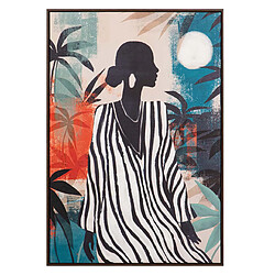 Alexandra House Living Peinture africaine peinte à 50 % à la main, 83 x 4 x 123 cm