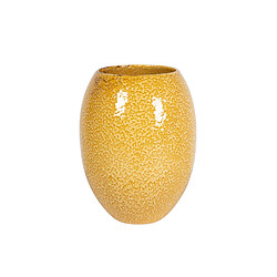 Alexandra House Living Vase en céramique jaune 21 x 21 x 28 cm