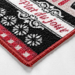 Paris Prix Tapis de Cuisine Digital Menu 50x120cm Rouge