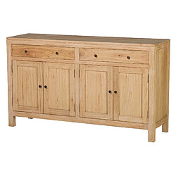 Alexandra House Living Buffet en bois brun Mindi 140 x 40 x 82 cm