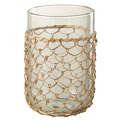 Paris Prix Vase Design Tricot 21cm Transparent & Naturel
