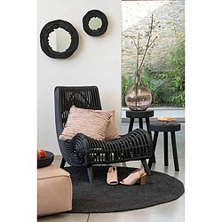 Paris Prix Lot de 2 Tabourets en Bois Jenny 56cm Noir pas cher