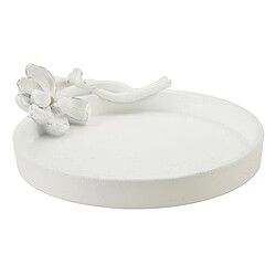 Paris Prix Vide-Poche Déco en Résine Magnolia 24cm Blanc