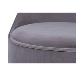 Paris Prix Tabouret Pivotant en Velours Viktor 68cm Gris pas cher