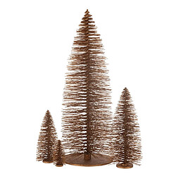 Paris Prix Sapin de Noël Déco à Paillettes Copper 140cm Marron