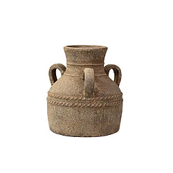 Alexandra House Living Amphore en terre cuite brune 35 x 35 x 37 cm
