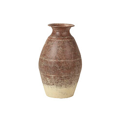 Alexandra House Living Vase en métal marron et beige 28 x 28 x 46 cm
