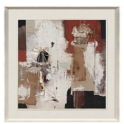 Alexandra House Living Peinture abstraite 100% peinte à la main 120 x 5 x 120 cm